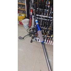 COMBO Rod lure blue 1.8m và máy câu NX-3000