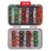 Set mồi ruồi lông vũ size 4 chuyên lure lóc, trê, rô phi, câu mương