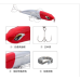 Mồi Pencil Lure Noeby 9493, 150mm, 62g màu ngẫu nhiên