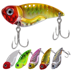 Mồi câu cá sắt Funny VIB lua (lure) cá lóc, trê, nheo 3.5cm 7.5gram màu ngẫu nhiên