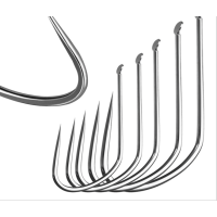 Lưỡi không ngạnh size 4, chất liệu hợp kim titan