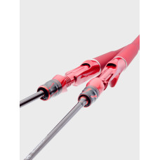 Cần câu Lure đỏ bọ cạp,độ cứng ML 2.1m máy ngang